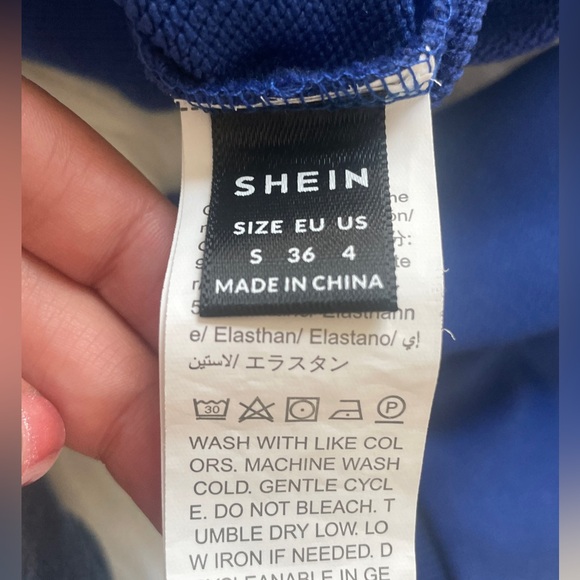 SHEIN ICON Letter Graphic Zip Up Raglan Sleeve Hoodie - Picture 4 of 5